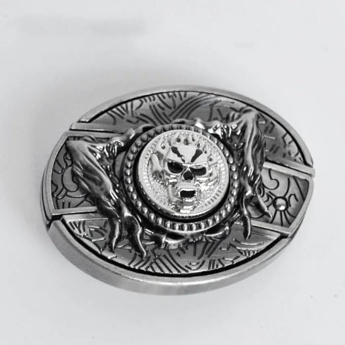 Herre Lær Punkbelte | Vintage-Metallspenne Designer