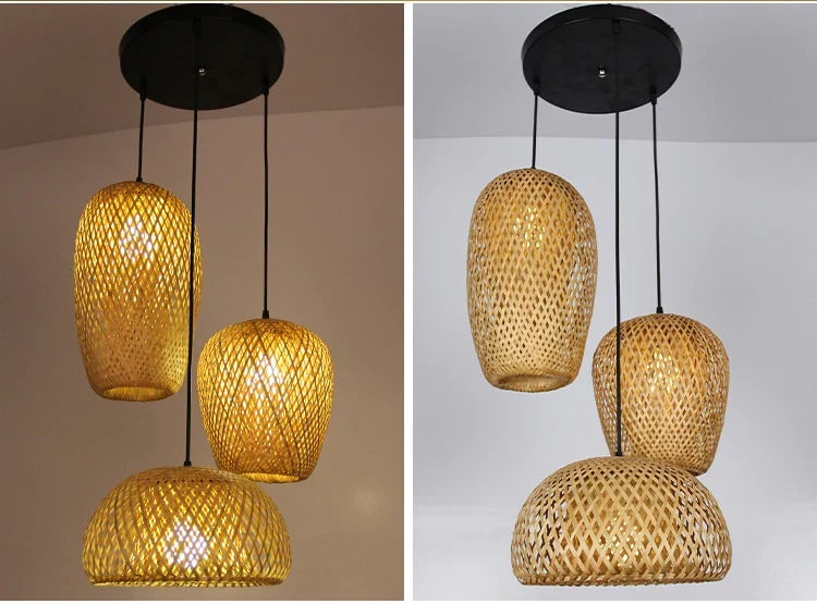 Rattan Pendellampe