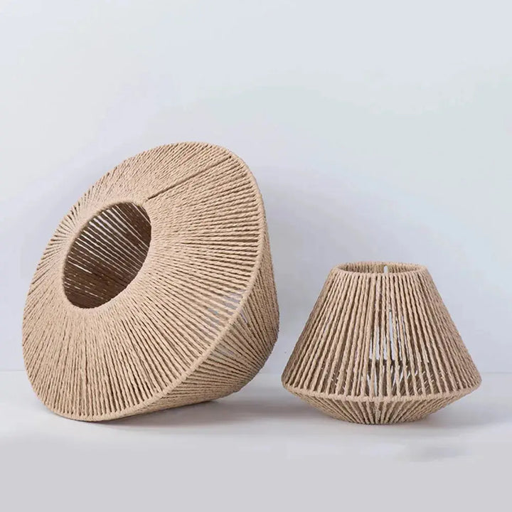 Luvikno | Elegant Rattan Pendellampe – Rustikk Geometrisk Belysning for Ethvert Rom