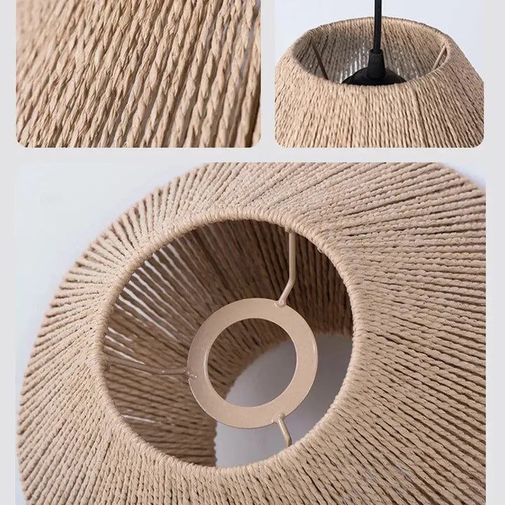 Luvikno | Elegant Rattan Pendellampe – Rustikk Geometrisk Belysning for Ethvert Rom