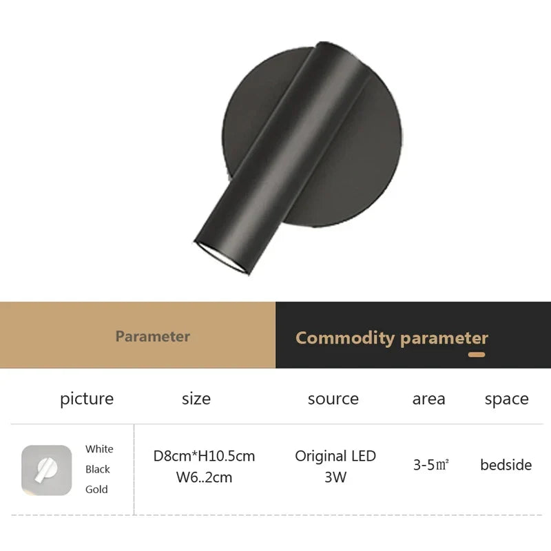 LumiNest – Elegant LED Vegglampe for Soverom & Hotell Luvikno