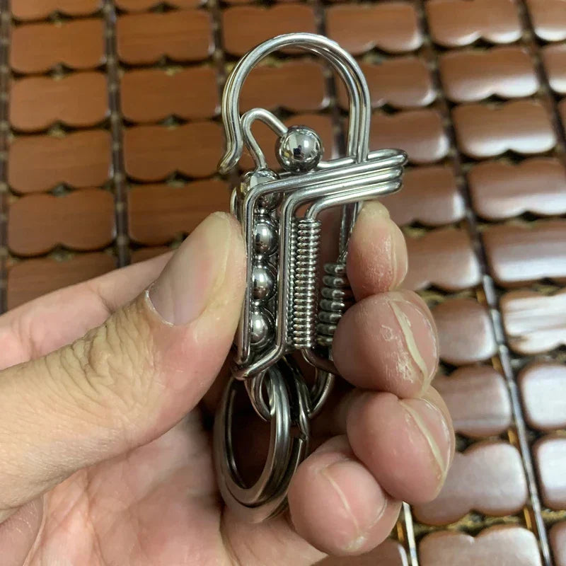 Iron Weave Rustfritt Matte-Finish Nøkkelring | Luvikno