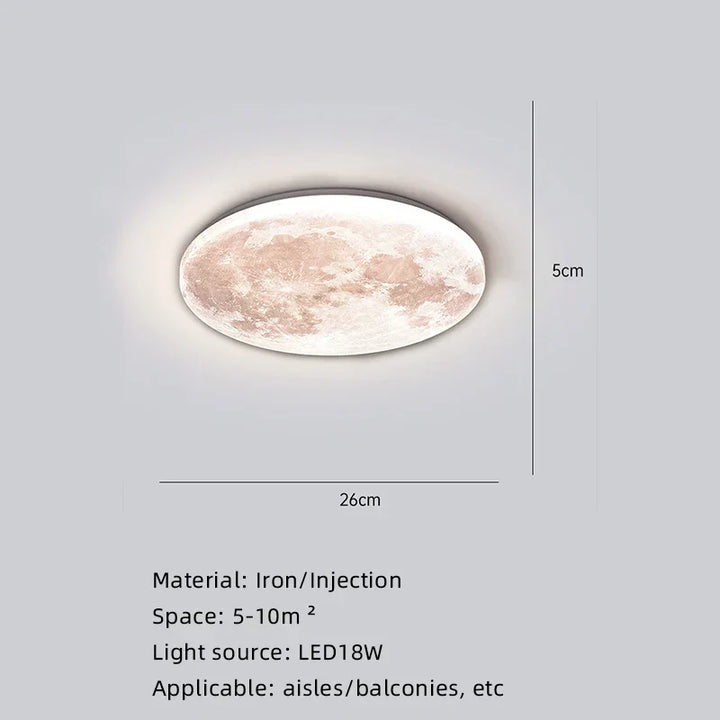 Måneoverflate Kunstnerisk Moderne Taklampe | Luvikno