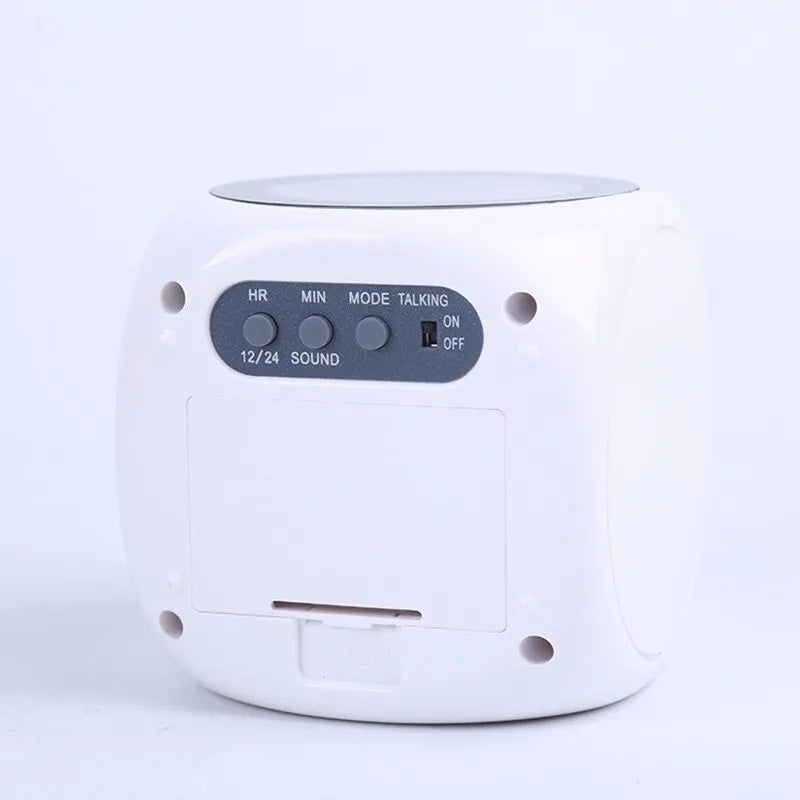 Digital projeksjonsklokke med alarm, snooze-funksjon og romtemperaturvisning – Perfekt for soverom og kontor | Luvikno