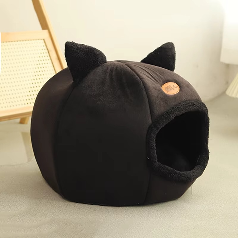 Cozy Cave Vinter Katt- og Lite Hundeseng Luvikno