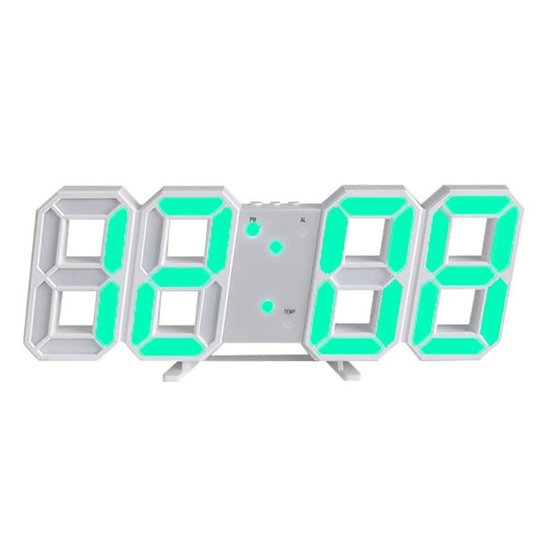 GlowLuxe - Stilfull 3D LED Veggklokke | Luvikno