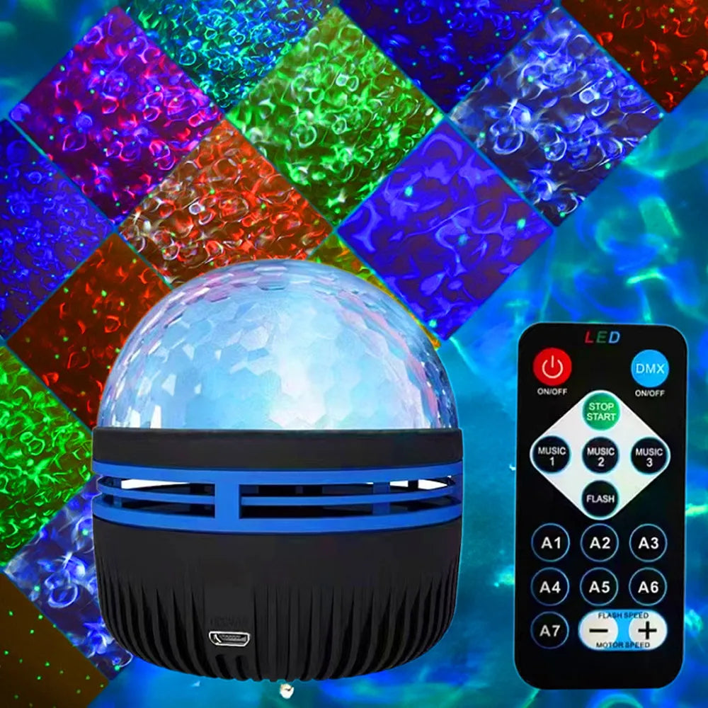 Luvikno | 360° Rotasjon USB Galaxy-projektor