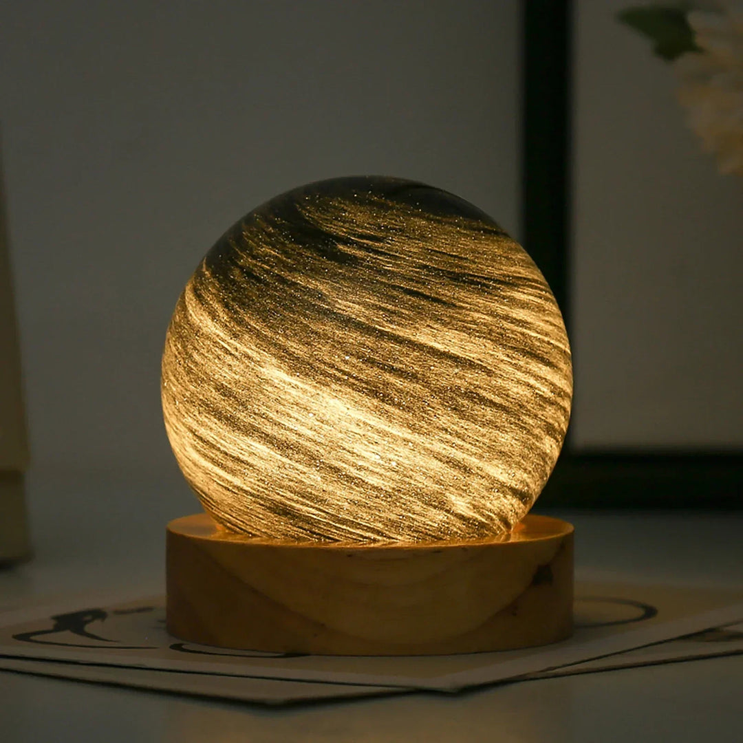 3D Krystall Planet Atmosfære Nattlampe | Luvikno