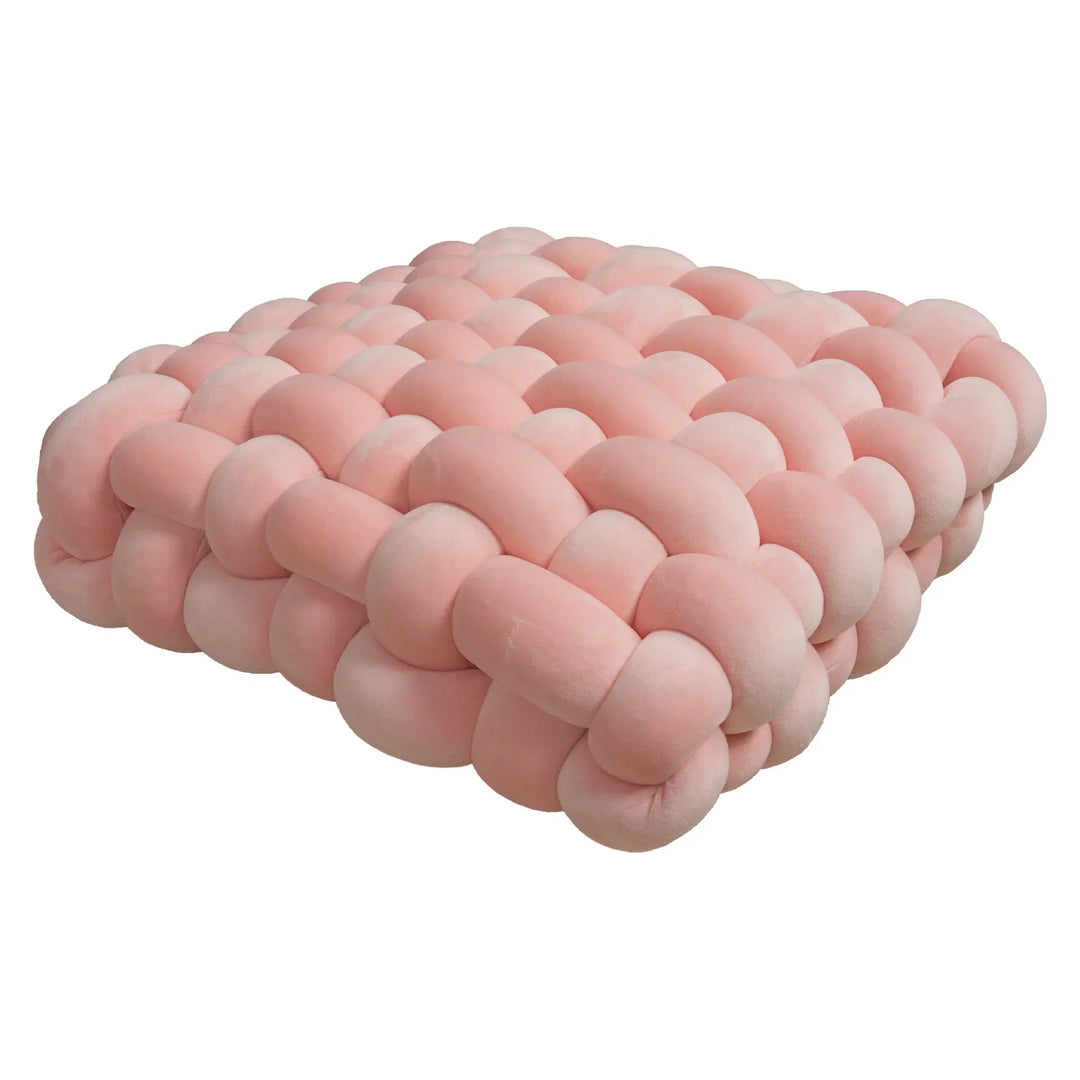 Chunky Woven Knot Cushion | Luvikno
