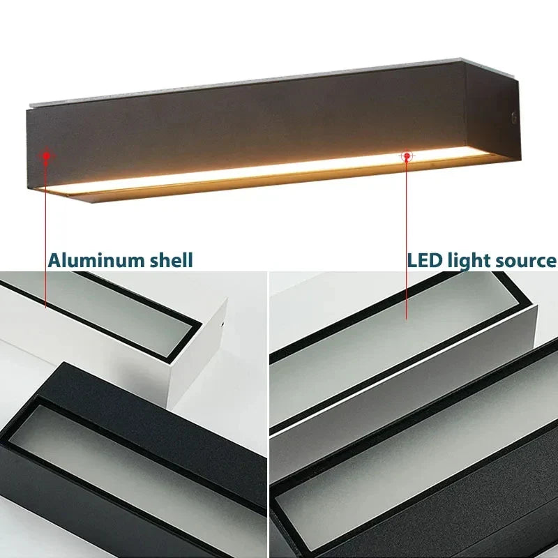 Luvikno | Solcelle Vegglampe Solavella | 16 LED-lamper | Super Lys & Vanntett | For Hage, Balkong & Husvegg | Varm & Kald Hvit