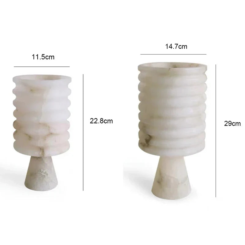 Hvit Onyx Blomster Vase Luvikno