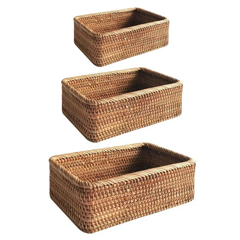 Luvikno | Håndvevd Rattan Pilkurv for Oppbevaring