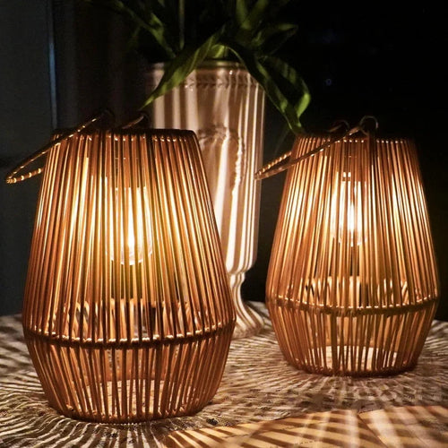Solar Rattan Lantern Luvikno