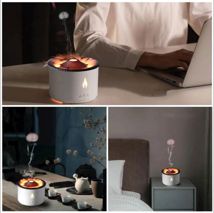 Volcanic Flame Luftfukter Nattlampe | Luvikno