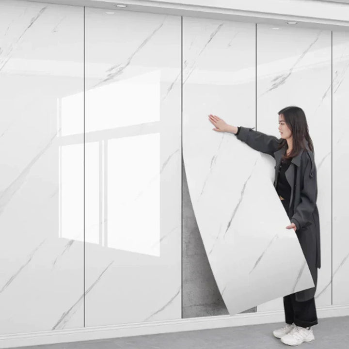 MarbleDream – Luksuriøs Selvklebende Marmor Tapet med Skumtekstur Luvikno