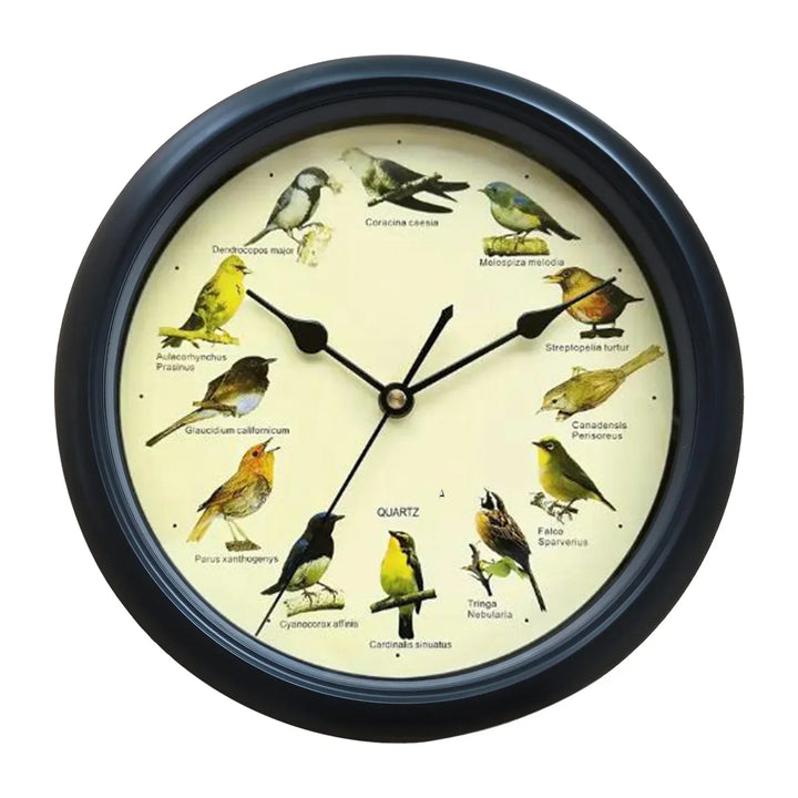 BirdSong Klokke – 10 Tommers Veggklokke for Stilig Interiør Luvikno
