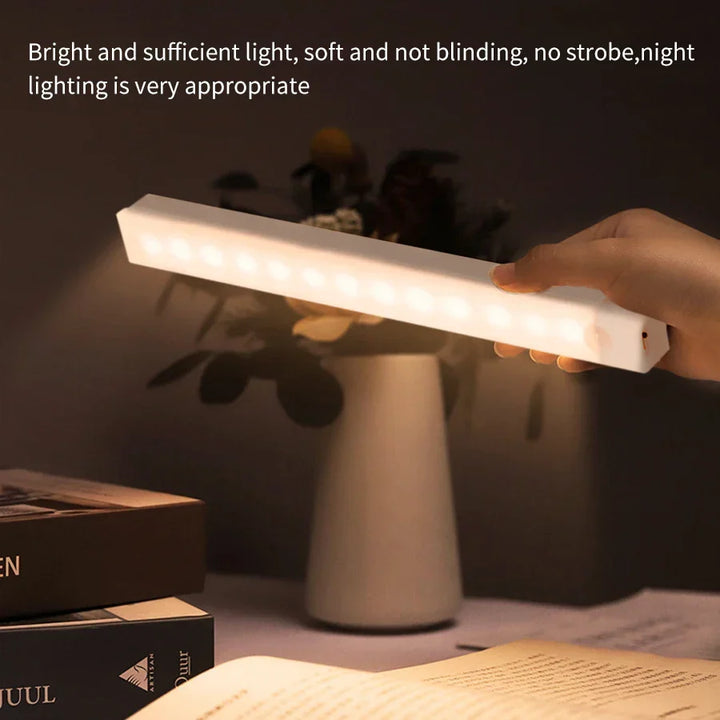 Luvikno | SenseLite Motion LED | Oppladbart sensorl light med magnetfeste | Varme hvit | For skap, seng og gang