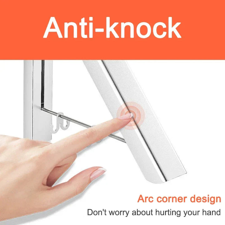 Space Saver Foldbar Veggklær Aluminiumstativ | Luvikno