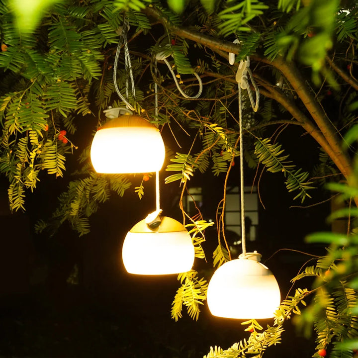 Retro oppladbar campinglampe med USB Luvikno