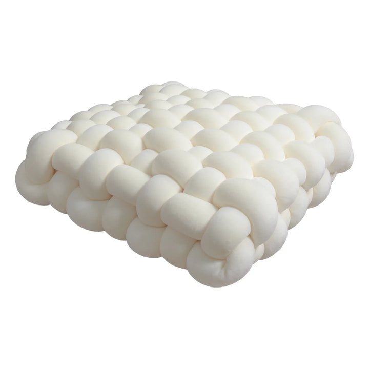 Chunky Woven Knot Cushion | Luvikno