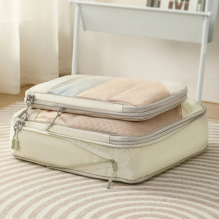 Luvikno | PackNest Kompresjons Organizer Set | 5-delt | Plassbesparende & Vannavvisende | Ideell for reise & hverdagsbruk