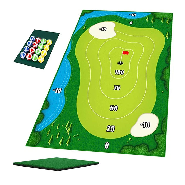 SwingZone - Kompakt Innendørs Golf Sett for Hjemme Moro Luvikno