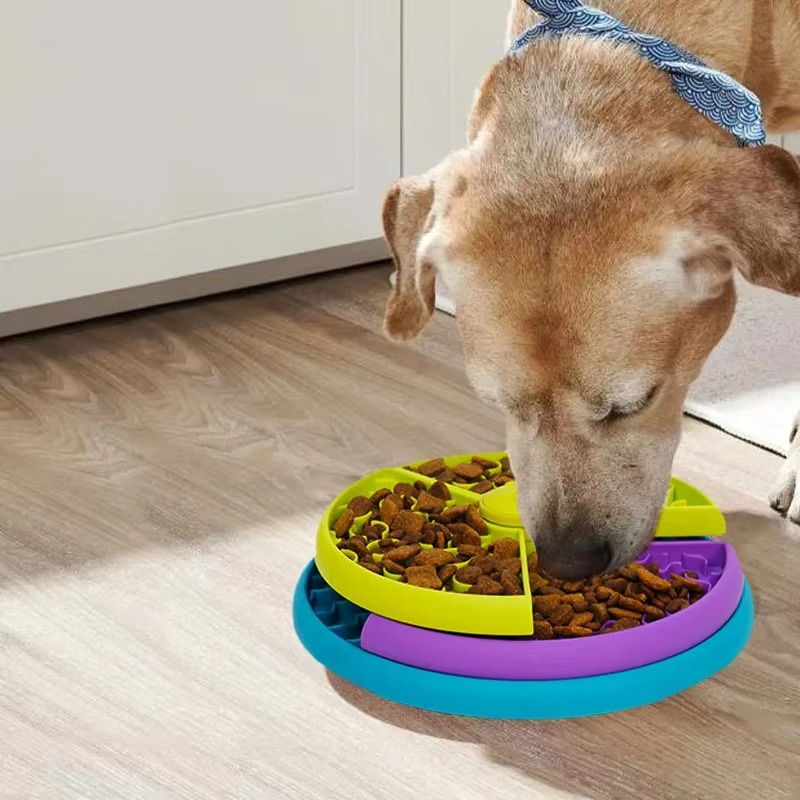 Interaktivt Sakte Matpuzzle Leketøy for Hunde & Katter Luvikno