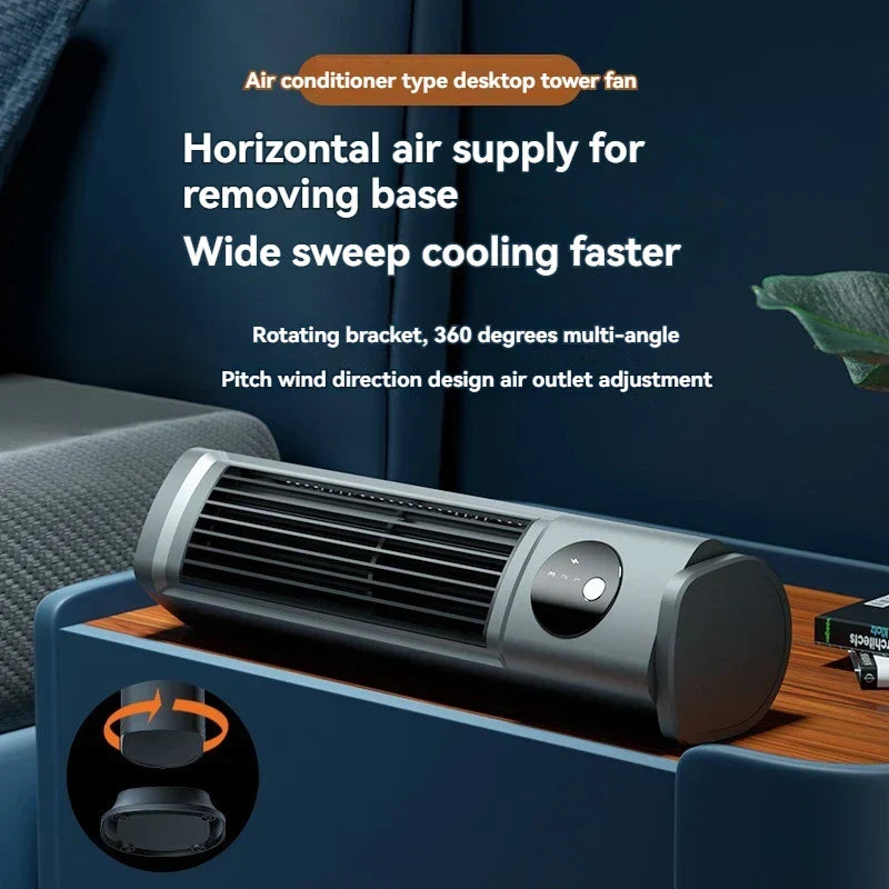 Towerless Ultra Cool Air Conditioning Desktop Fan | Luvikno