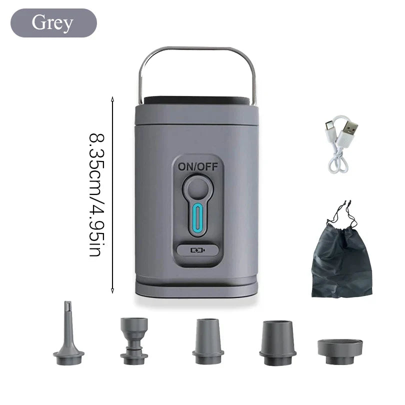Mini Air Pump USB-C med 5 dysene – 200 L/min | Luvikno