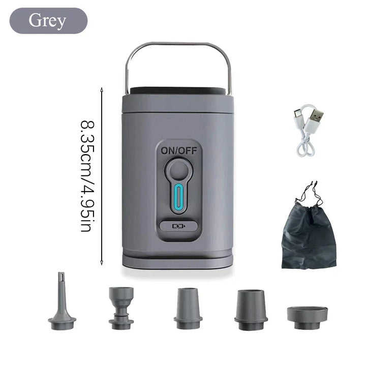 Mini Air Pump USB-C med 5 dysene – 200 L/min | Luvikno