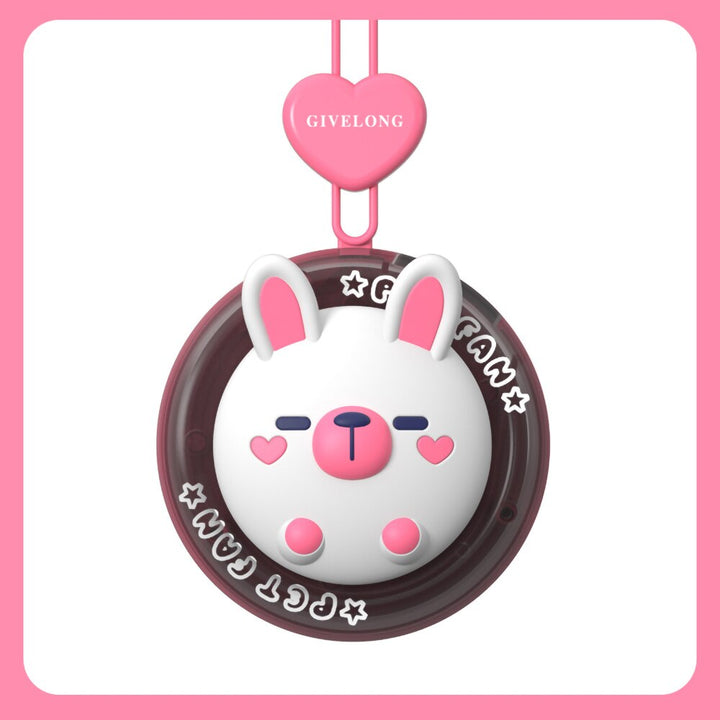 Cartoon Animal Mini Kids Neck Fan | Luvikno
