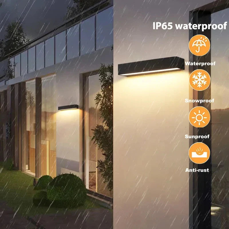 Luvikno | Solcelle Vegglampe Solavella | 16 LED-lamper | Super Lys & Vanntett | For Hage, Balkong & Husvegg | Varm & Kald Hvit