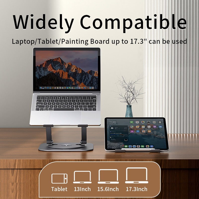 360 Rotering Laptop Stativ | Luvikno
