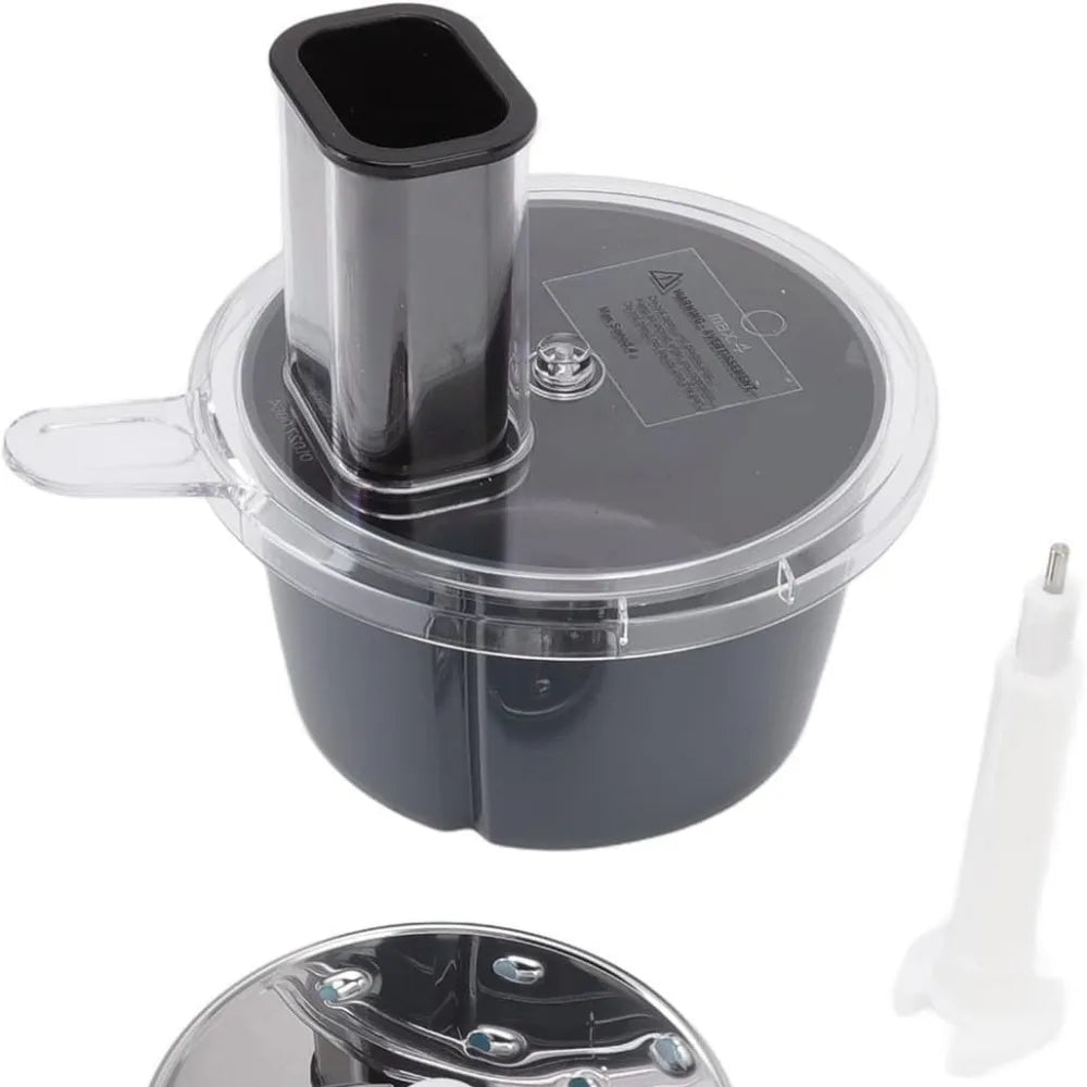 Luvikno | MixProTec Multifunksjonelt Tilbehørsett for Thermomix TM5/TM6 | Skjæredisk, Beholder & Lokk | Tåler oppvaskmaskin & Mattrygt