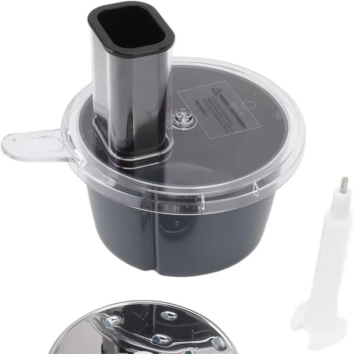 Luvikno | MixProTec Multifunksjonelt Tilbehørsett for Thermomix TM5/TM6 | Skjæredisk, Beholder & Lokk | Tåler oppvaskmaskin & Mattrygt