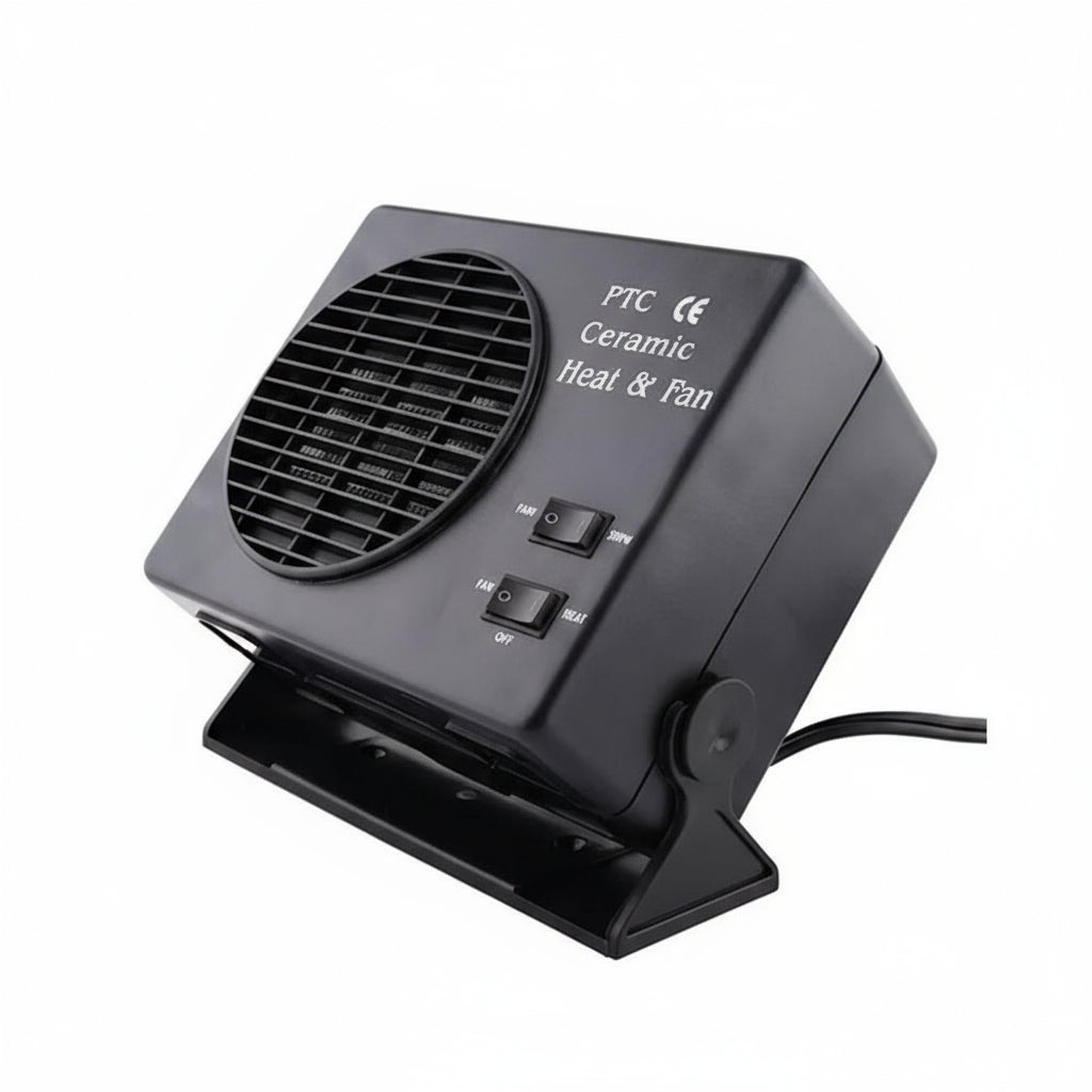 12V Keramisk Bilvarmer | 150W-300W | Bærbar Ruteavfukter med automatisk Termostat