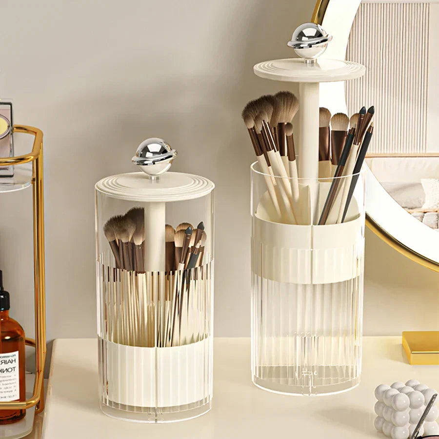Auto Lift & Luxe Makeup Brush Organizer | Luvikno