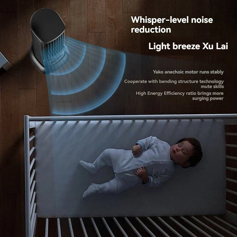 Towerless Ultra Cool Air Conditioning Desktop Fan | Luvikno