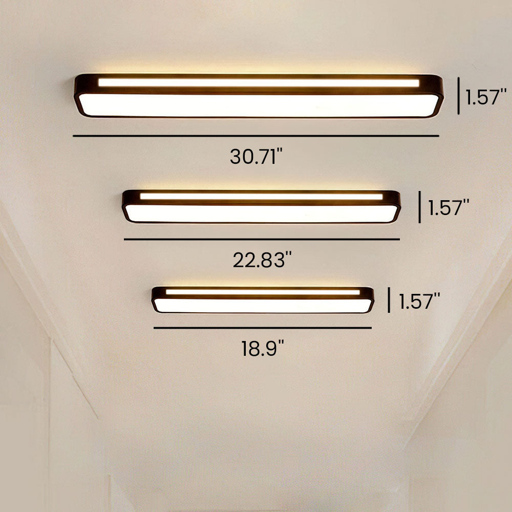 Luvikno | Minimalistisk LED Taklampe laget av Jern og Akryl
