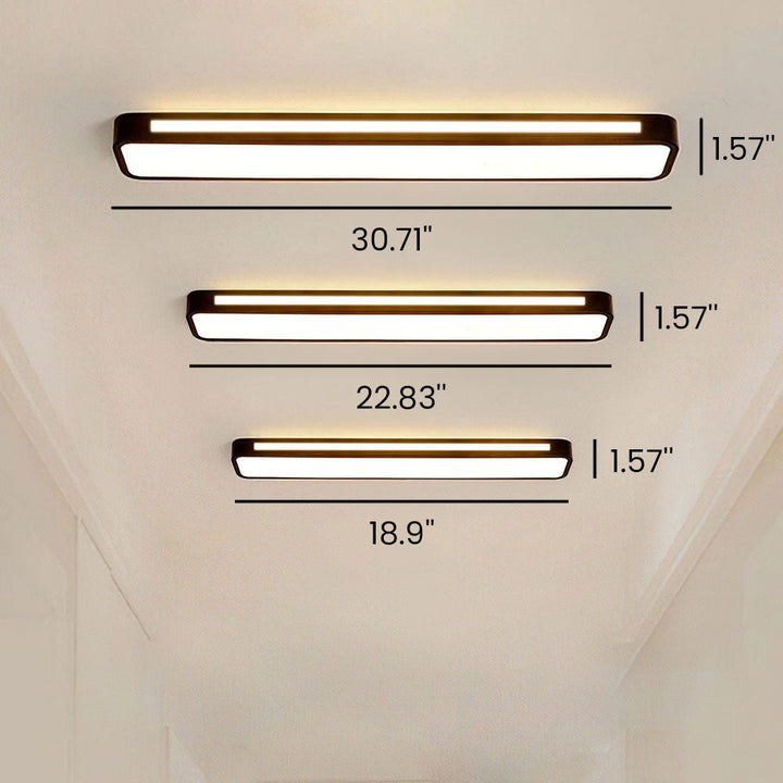 Luvikno | Minimalistisk LED Taklampe laget av Jern og Akryl