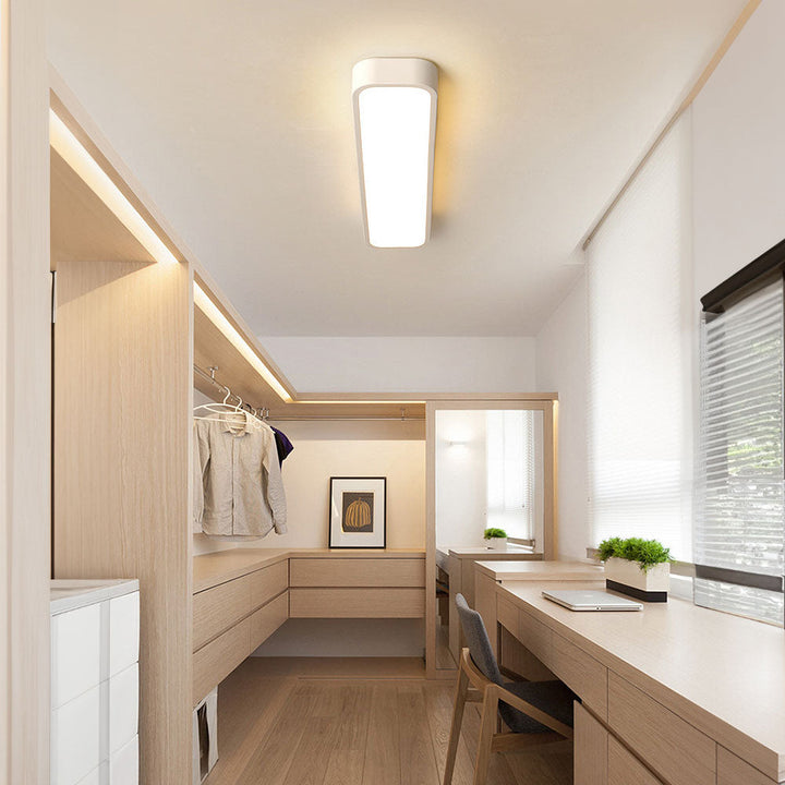 Luvikno | Minimalistisk LED Taklampe laget av Jern og Akryl
