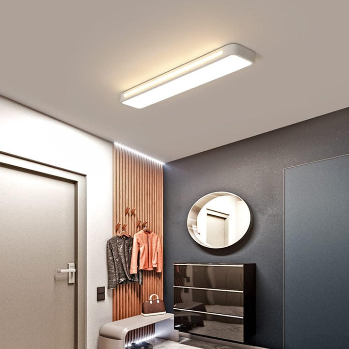Luvikno | Minimalistisk LED Taklampe laget av Jern og Akryl