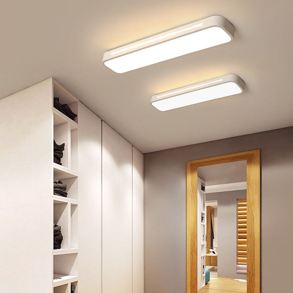 Luvikno | Minimalistisk LED Taklampe laget av Jern og Akryl