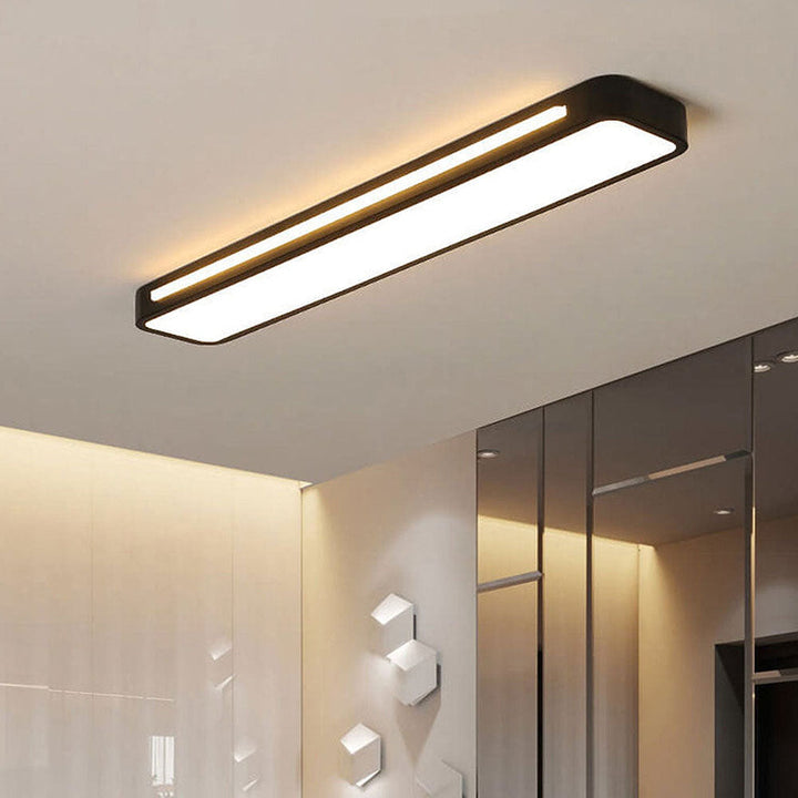 Luvikno | Minimalistisk LED Taklampe laget av Jern og Akryl