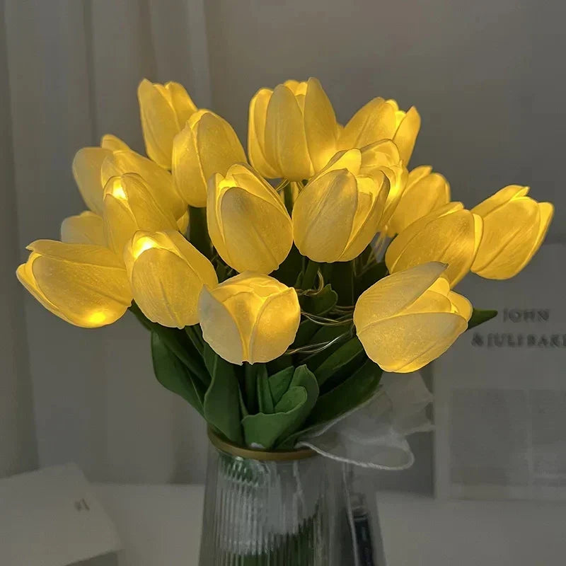 TulipGlow - Bærbar LED Tulip Nattlys Luvikno
