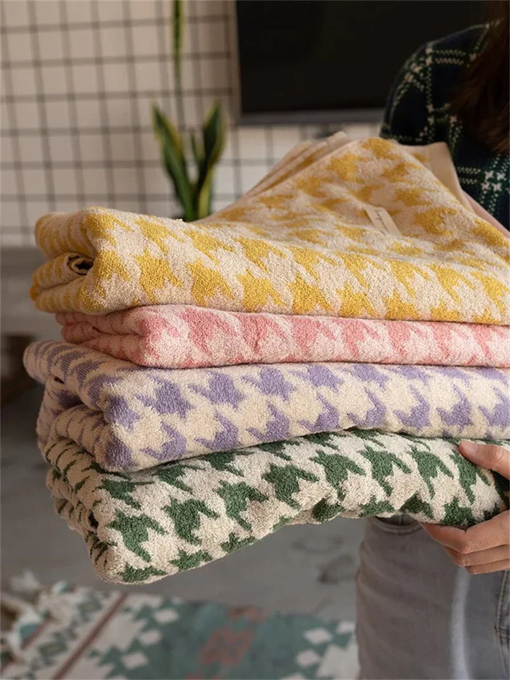 HoundLuxe Vintage Houndstooth Bomull Ansiktsklut Luvikno