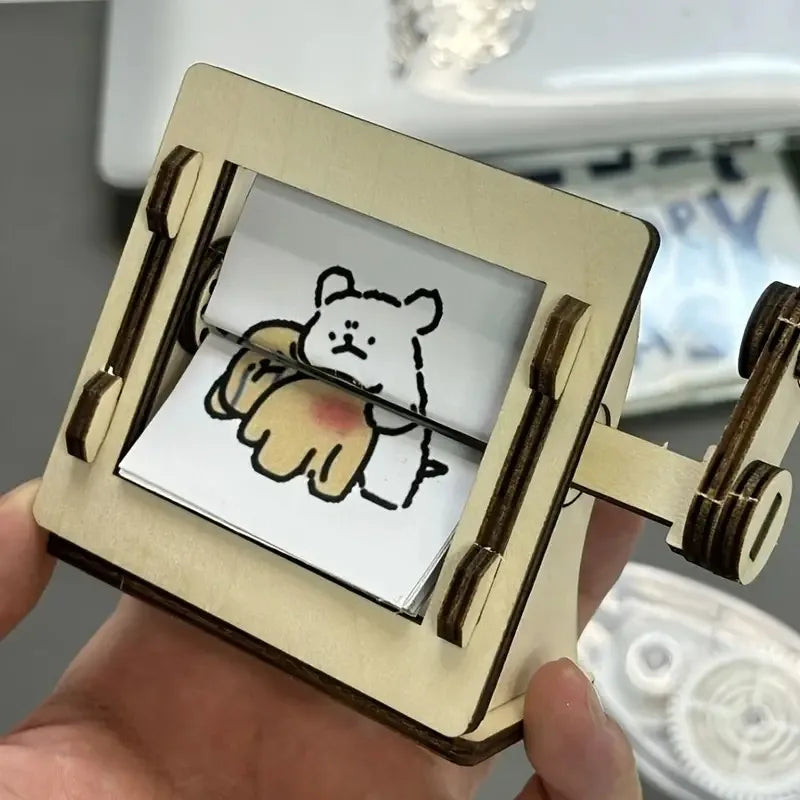 DIY Trekkbare Trekk-Animation Maskin Skrivebord Dekor Sett | Luvikno