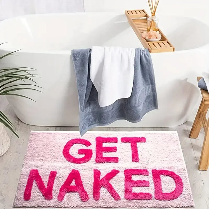 Tuftet design teppe "Get Naked" Rosa 80×50 cm | Luvikno