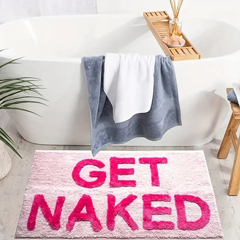 BlushNaked Tufted Design Rug – Rosa "Get Naked" Bad & Stue Teppe | Luvikno
