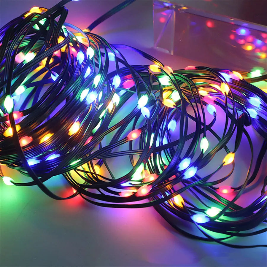 VerdeLicht Vanntett LED Garland – Utendørsbelysning for Hage og Terrasse | Luvikno